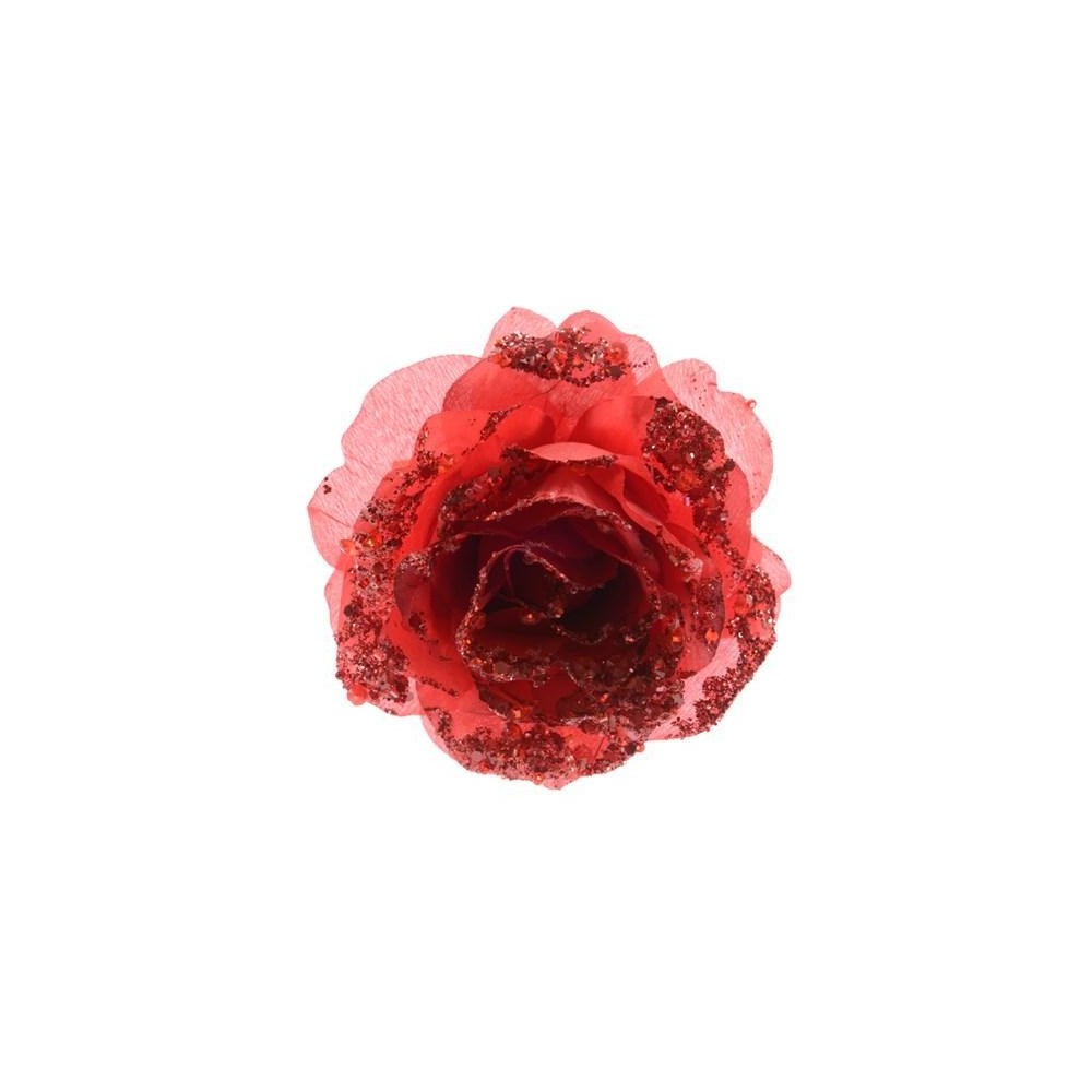 ROSA CCLIP E GLITTER RED D14C